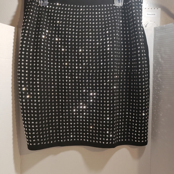 Mini Skirt with Rhinestones - Picture 3 of 5